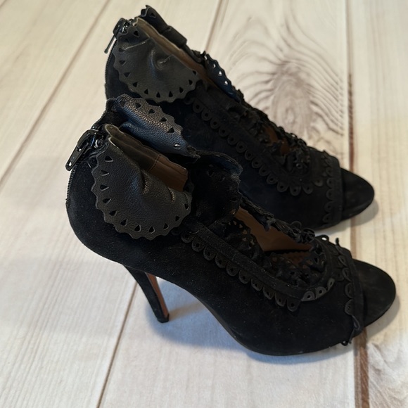 Jean-Michel Cazabat Black Suede High Heels Size 36 - Picture 5 of 8